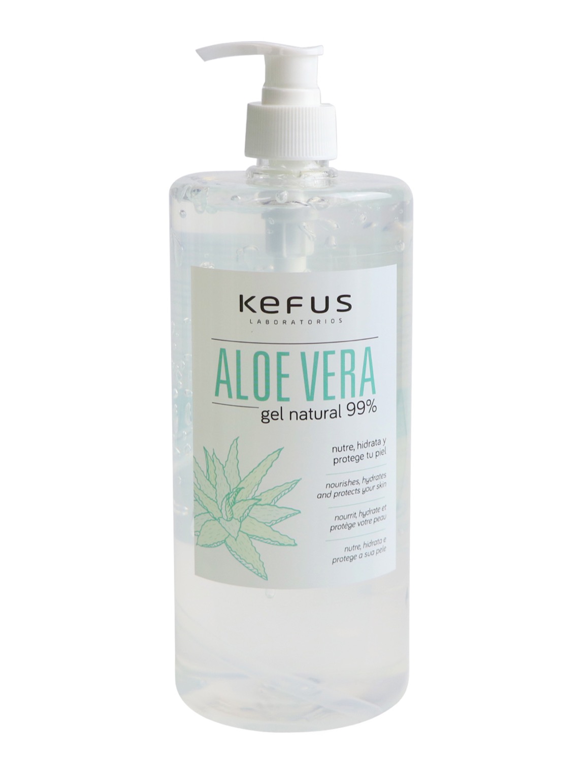 Gel de Aloe Vera natural Kefus 1000 ml