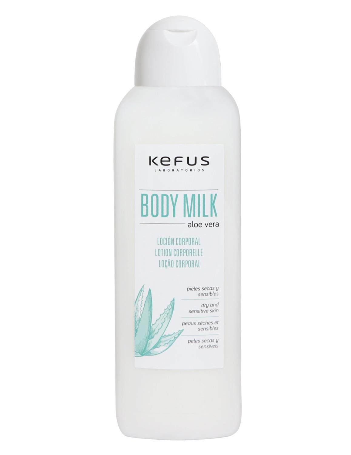 Loción Corporal Body Milk Aloe Vera Kefus 750 ml