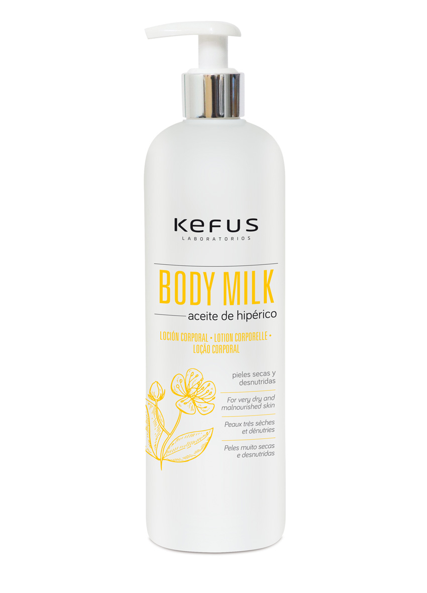 Loción Corporal Body Milk Aceite Hipérico Kefus 500 ml