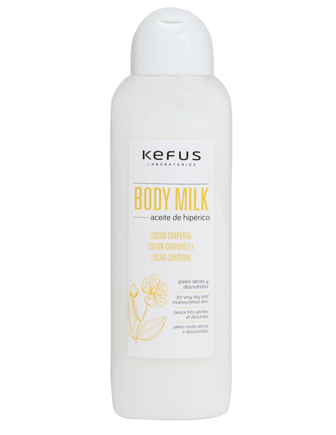 Loción Corporal Body Milk Aceite de Hipérico Kefus 750 ml