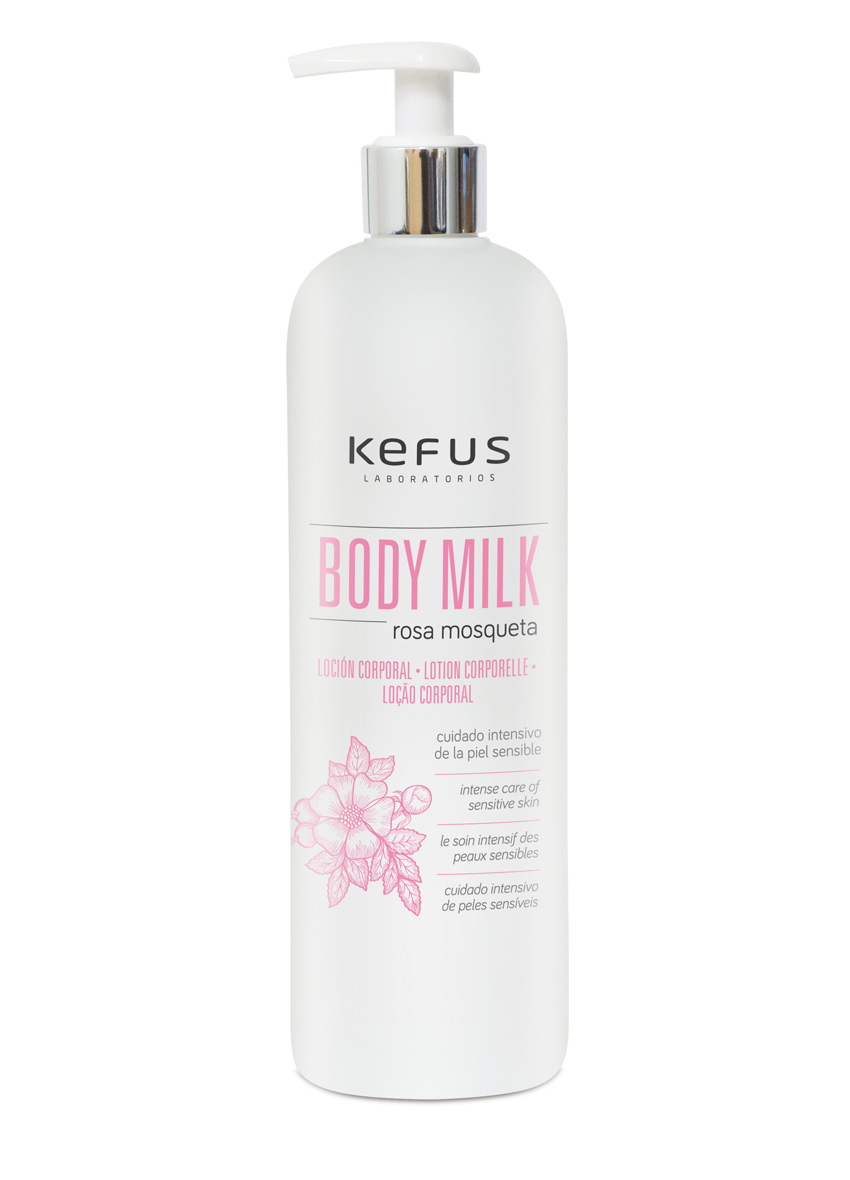 Loción Corporal Body Milk Rosa Mosqueta Kefus 500 ml