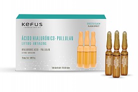 Ampollas Faciales Acido Hialuronico Pullulan Efecto Flash Kefus 10 u