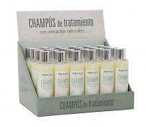 Champú Arcilla Blanca Kefus 200 ml. Expositor 24 uds.
