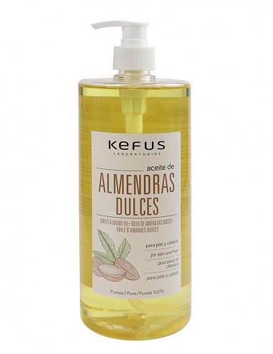 Aceite de Almendras dulces puro Kefus 1000 ml.