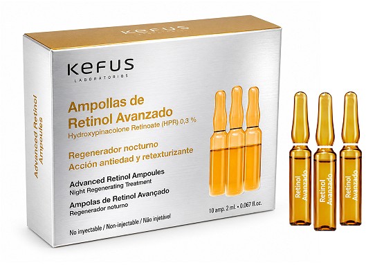 Ampollas Faciales Retinol Avanzado Kefus 10 unidades