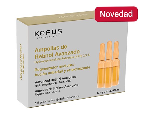 Ampollas Faciales Retinol Avanzado Kefus 10 unidades