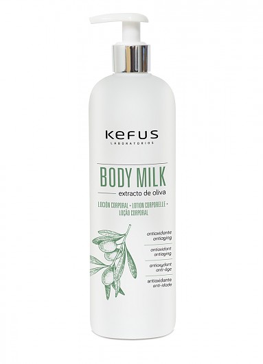 Loción Corporal Body Milk Extracto de Oliva Kefus 500 ml