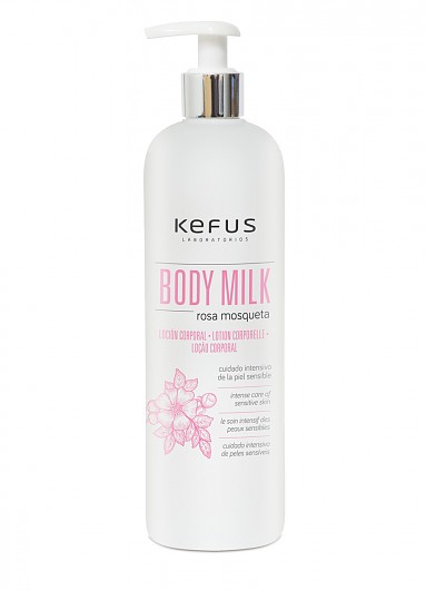Loción Corporal Body Milk Rosa Mosqueta Kefus 500 ml