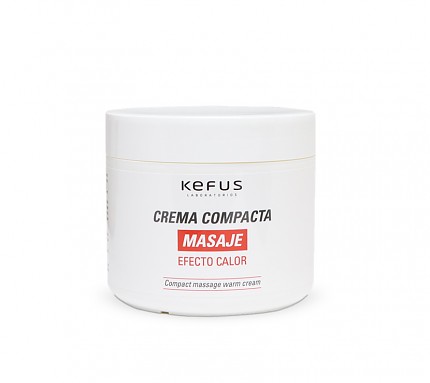 Crema para Masaje Compacta Efecto Calor Kefus 500 ml.