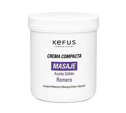 Crema para masaje aceite solido romero kefus 1000ml