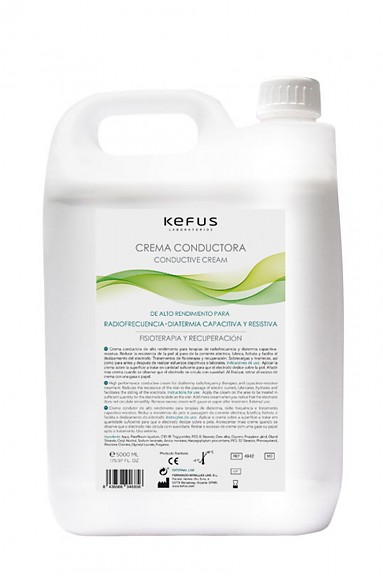 Crema Conductora Radiofrecuencia Fisioterapia Kefus 5000 ml