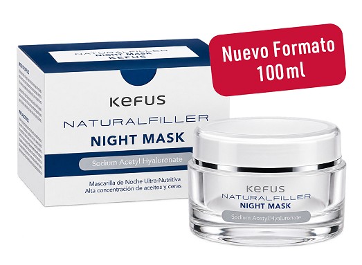Crema facial de noche - Natural Filler Night Mask Kefus 100 ml
