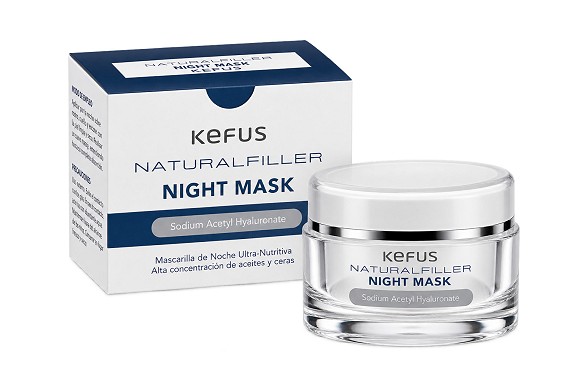 Crema facial de noche - Natural Filler Night Mask Kefus 50 ml
