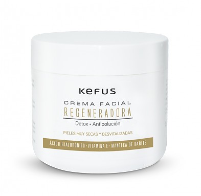 Crema Facial Regeneradora Ácido Hialurónico Kefus 500 ml