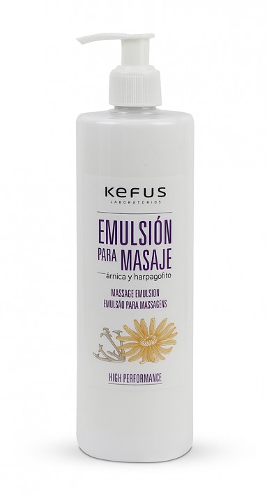 Emulsión para Masaje Profesional Árnica y Harpagofito Kefus 500 ml 