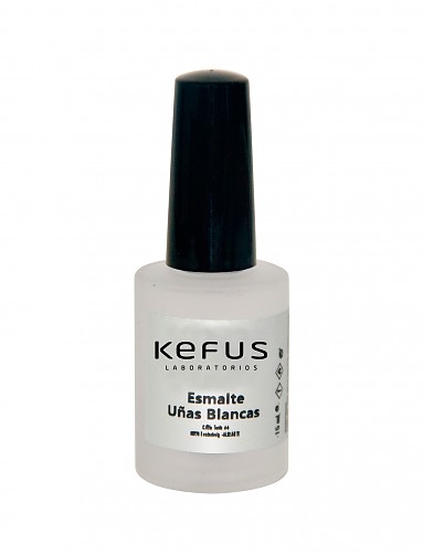 Esmalte uñas blancas Kefus de 15 ml
