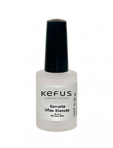 Esmalte uñas blancas Kefus de 15 ml.