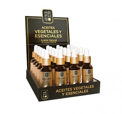 Aceites esenciales Kefus 15ml. Expositor 20 uds.