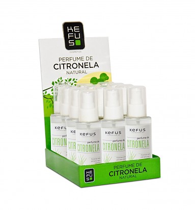 Perfume de Citronela Kefus 100ml. Expositor 12 uds.