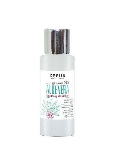 Gel de Aloe Vera Natural Rosa Mosqueta y Argán Kefus 100 ml