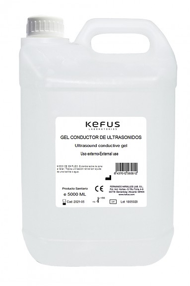 Gel Conductor de Ultrasonidos Garrafa Rigida Kefus 5000 ml
