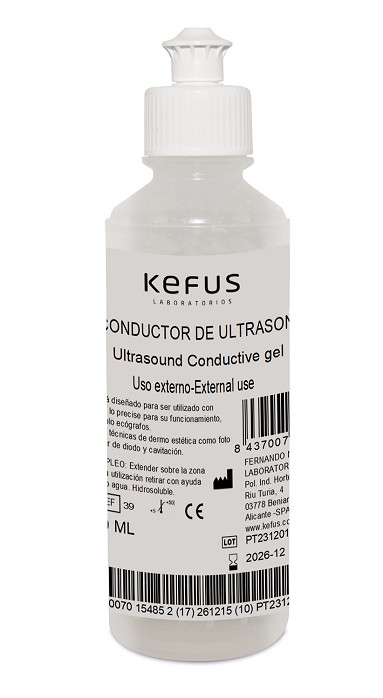 Gel Conductor de Ultrasonidos Kefus 250 ml