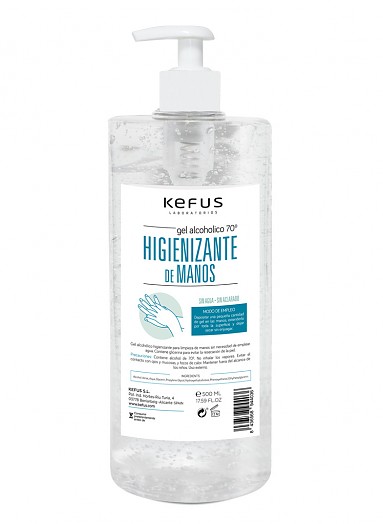 Gel Alcohólico Higienizante de Manos Kefus 1000 ml