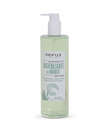 Gel Alcohólico Higienizante de Manos Aloe Vera Kefus 500 ml