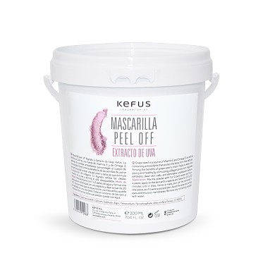 Mascarilla Peel Off Alginato Extracto de Uvas Kefus 500 g