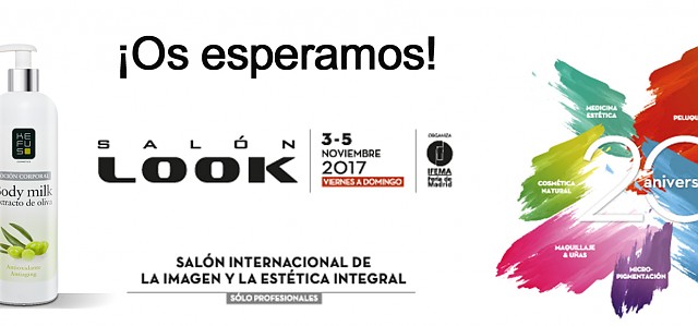 ¡¡Del 5 al 7 de Noviembre de 2016, estaremos en el salón look Madrid!!