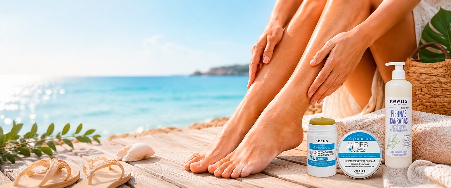 Cuidados com pés e pernas no verão: hidratação e descanso