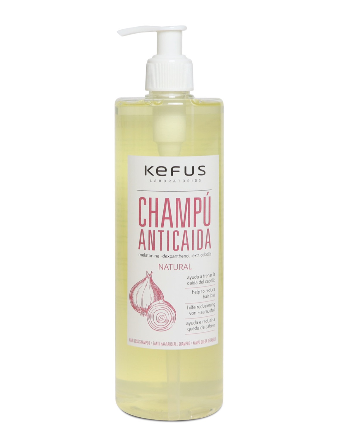 Champú Anticaída Extracto Cebolla Dexpanthenol Kefus 500 ml 