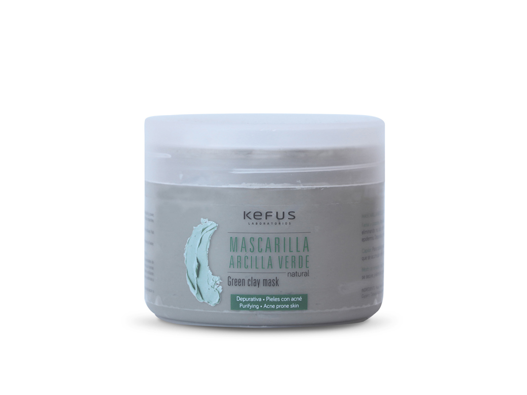 Mascarilla de Arcilla Verde natural Kefus 250 ml